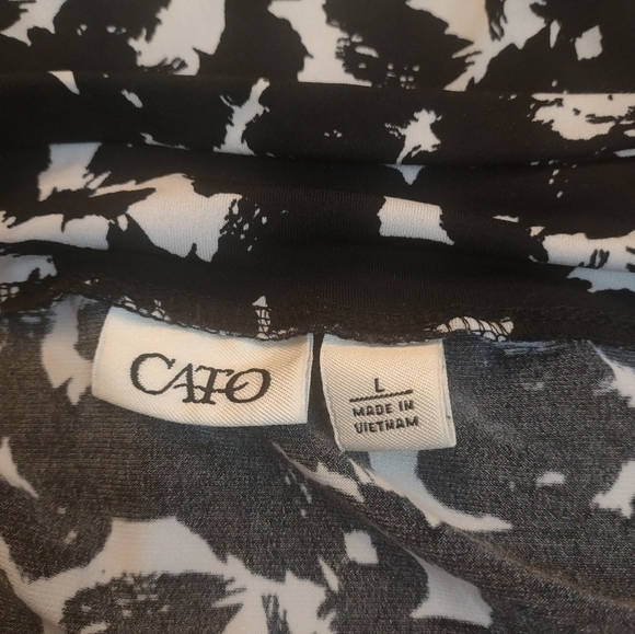 Cato women's size large black and white soft stretchy skirt - Picture 5 of 5